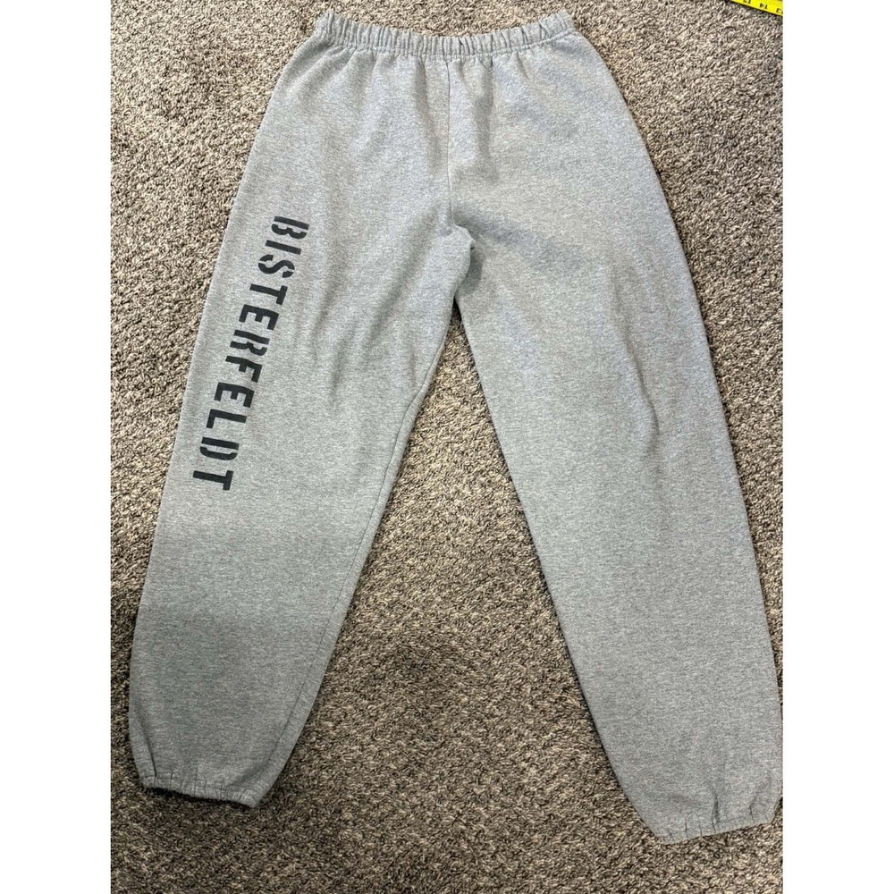 Jerzees NuBlend Gray Sweatpants XL Bisterfeldt Graphic Joggers Streetwear Fleece